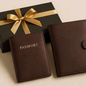 Luxury Passport Holder and Travel Wallet with Gift Box Included